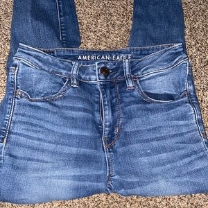 American eagle skinny high rise jeans